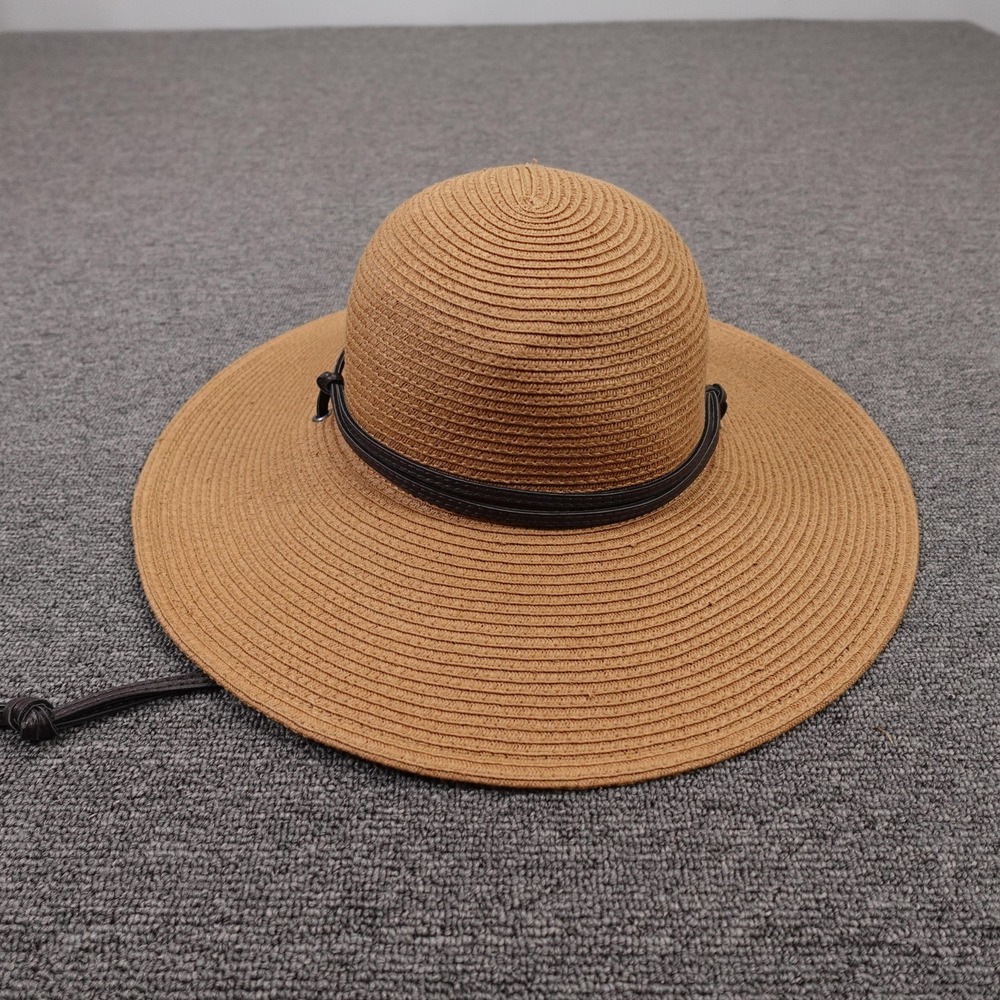 Columbia Brown Wide-Brim Sun Hat with Black Band